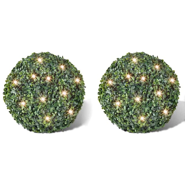 Vidaxl - Buchskugel Ø 35cm Kunstbaum Buchsbaumkugel+2xsolar