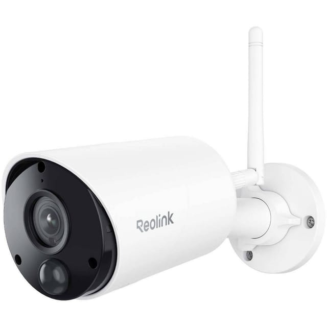 Reolink Argus Series B320 5MP, Weiß Außenkamera (Überwachungskamera, WLAN, Kompatibel mit Amazon Alexa, Google Assistant)