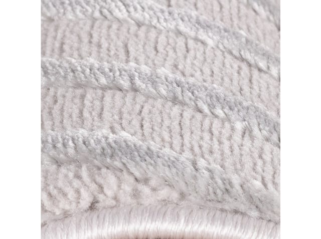 KADIMA DESIGN Teppich ILLER Küche Küchenläufer Teppichläufer Flur Waschbar Bettvorleger, Läufer, Höhe: 14 mm, Silber, 80x250 cm, Strapazierfähig Fußbodenheizung Diele 3D Waschbar