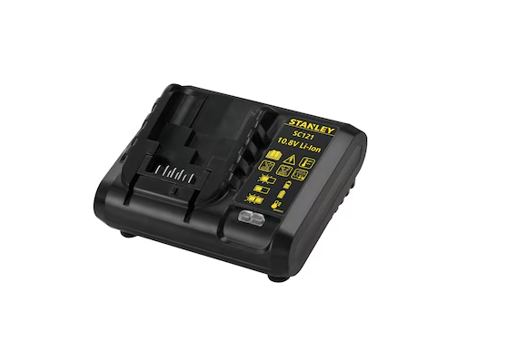 Stanley Caricabatterie 10.8 v N472243 – Ricarica Rapida Per Batterie 10.8 v Li‑ion (solo Caricabatterie)