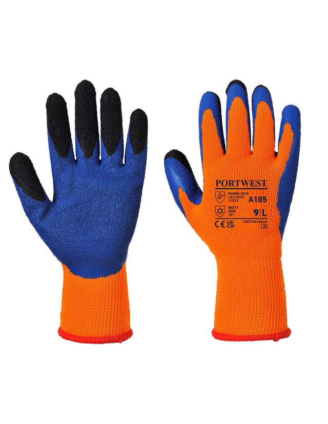 Handschuhe Duo-therm Orange/blau L – Größe 9