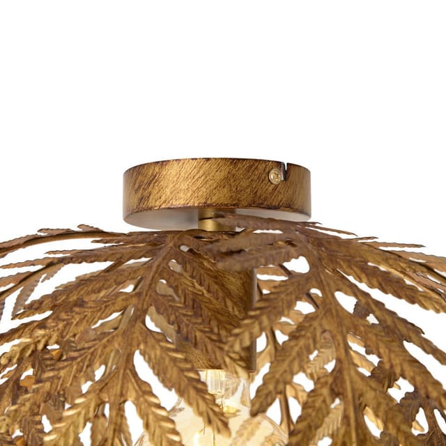 Vintage Deckenleuchte Gold 45 Cm - Botanica