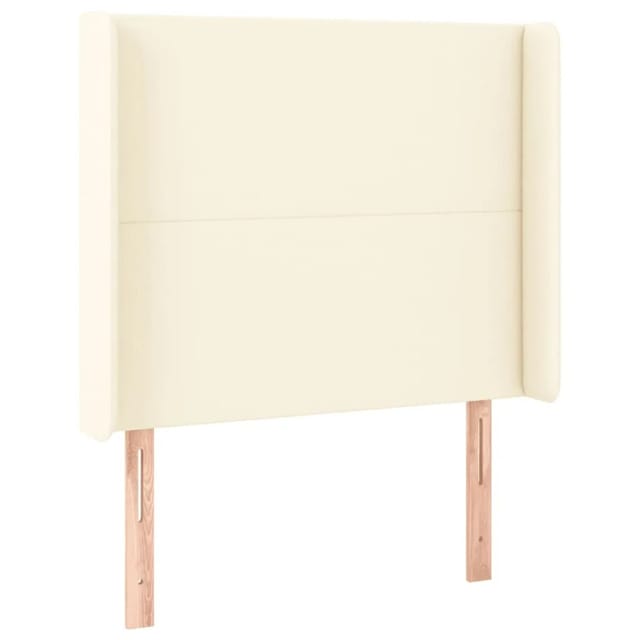Led Kopfteil Creme 83x16x118/128 Cm Kunstleder Vidaxl Creme