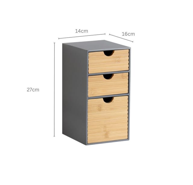 KESPER® Organizer Küchenregal, Aufbewahrungsbox, FSC®-zertifiziert (1 St), Mini-Kommode mit 3 Schubladen