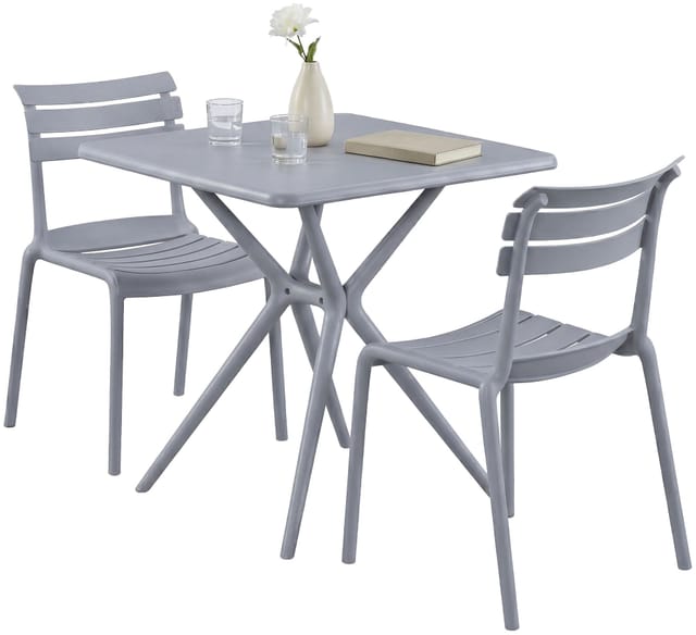 Gartenmöbel-set Vela Mit 2 Stühlen Grau
