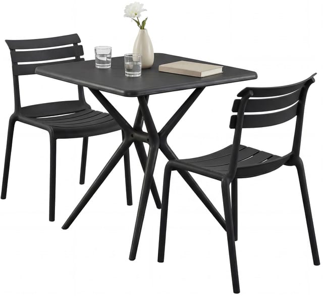 Gartenmöbel-set Vela Mit 2 Stühlen Schwarz