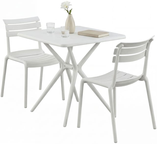 Gartenmöbel-set Vela Mit 2 Stühlen Weiß