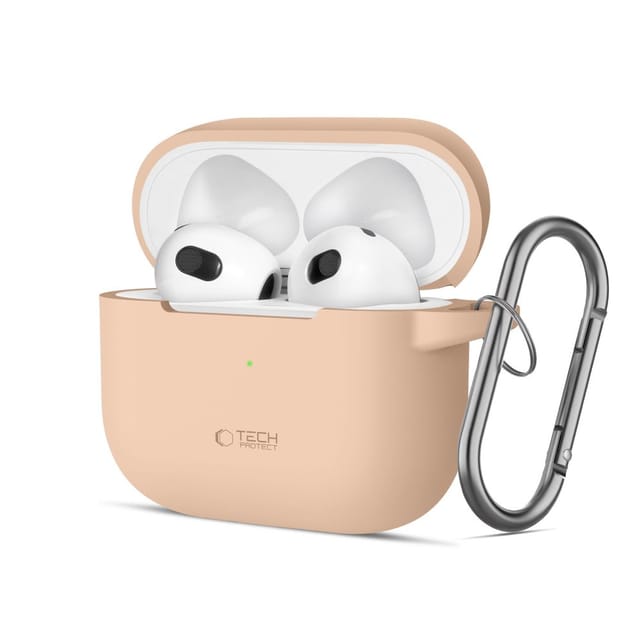 Tech-protect Silikonhaken Apple Airpods 3 Café Latte