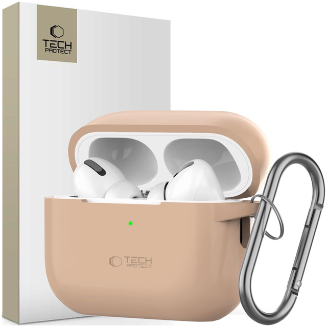 Tech-protect Silikonhaken Für Apple Airpods Pro 1 / 2 Café Latte