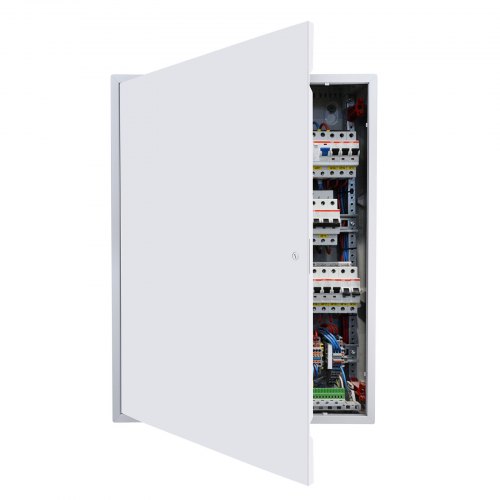 VEVOR Revisionsklappe Trockenbau 844 x 641 mm, Revisionstür aus Verzinktem Stahl mit Schlitzverschluss, Wartungsklappe für Deckenmontage (Sanitär & Elektro), Einbaumaß 620 x 823 mm Inspektionsklappe