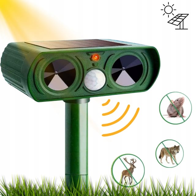 Ultraschall-solar-tierabwehrmittel