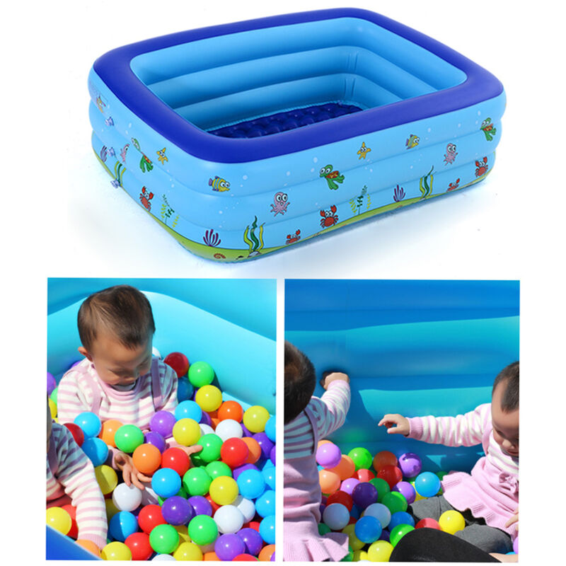 Tragbares Aufblasbares Babybecken, Kinderbecken Für Draußen, Kinderbadewanne