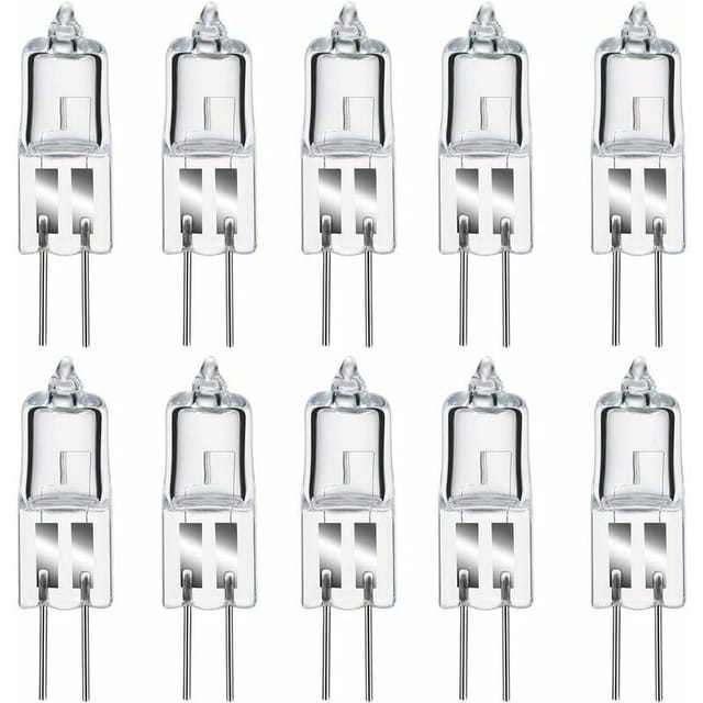G4 35w 12v Halogenlampen, Warmweiß 2800k, Dimmbare Klare Kapsel, 10 Stück
