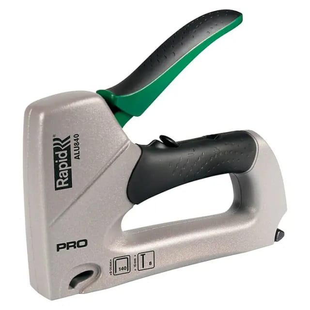 Rapid Handtacker ALU840 (Klammertiefe: 6 mm - 14 mm, Geeignet für: Flachdrahtklammern Nr. 140)