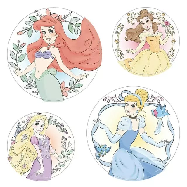 Komar Fenstersticker Disney Princess Kindness Bubbles (30 x 30 cm)