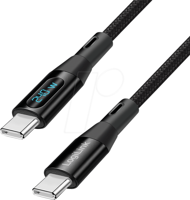 LOGILINK CU0447 - Sync- & Ladekabel, USB-C -> C, 2,0 m, schwarz