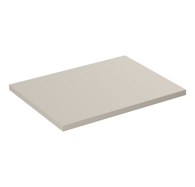 Lomadox Waschtisch DURANGO-56, 60 cm breit, Keramikwaschbecken, kaschmir, 2 Schubladen