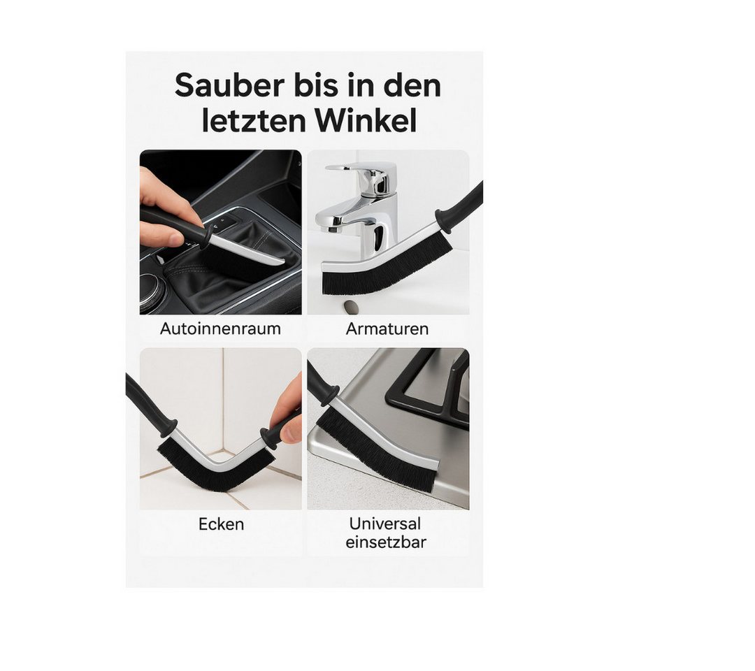 RACEL Fugenbürste Fugenbürste Bad Fliesen Reinigung 3er Set, (Set, 1-tlg., 3 Stück), Gründlich, langlebig Bild 3
