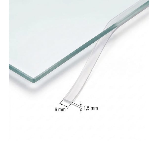Feuercampus Bodenschutzplatte Silikon Dichtlippe 5 m für Glasbodenplatten