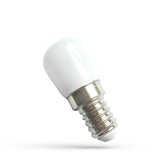 Spectrum LED-Leuchtmittel LED E14 T26 1,5W = 16W Kühlschranklampe 150lm matt 120° Kaltweiß 6000K, E14, Kaltweiß, Kühlschranklampe