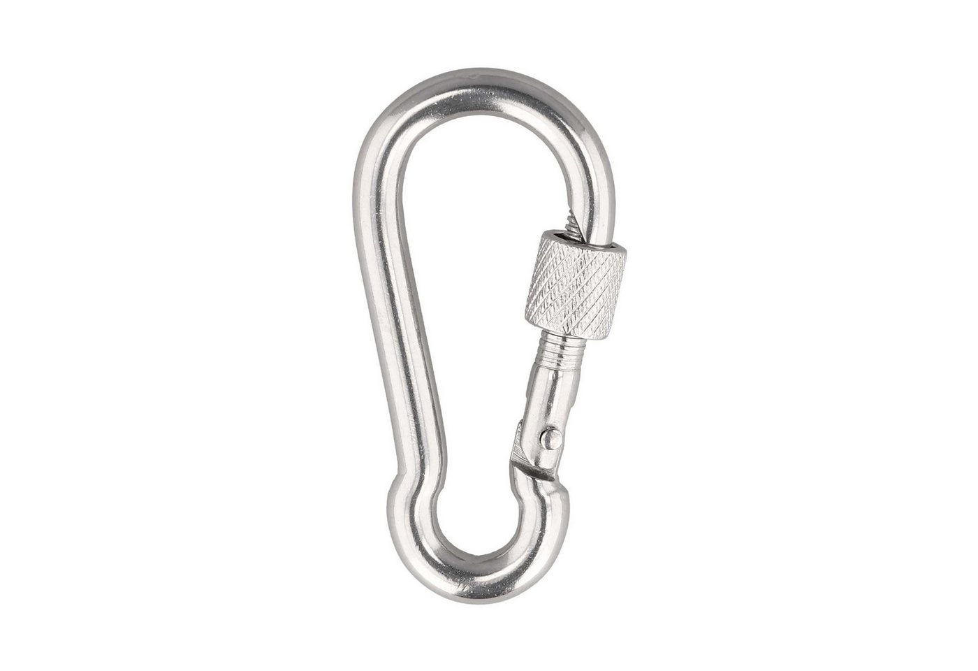 SCREWREBEL Karabiner Karabinerhaken mit Sicherheitsmutter – A4 – rostfrei – säurebeständig Bild 3