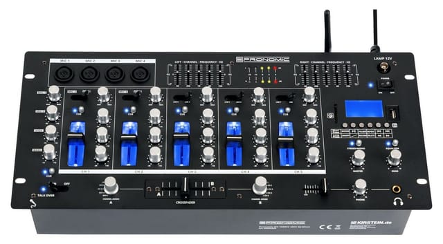 Pronomic DJ Controller DX-165REC MKII DJ-Mixer - 5-Kanal-Mischer mit USB/SD/Bluetooth-Player, (Talkover-Funktion), Cue- Recording-Funktion - 4 Mikrofoneingänge
