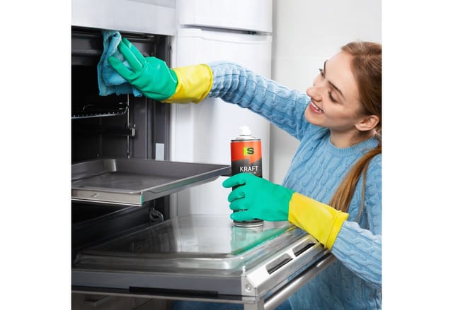Spraytive 6x 500ml Reinigungsspray Backofen & Grillreiniger – Kraftschaum-Spray Backofenreiniger (Made in Germany)