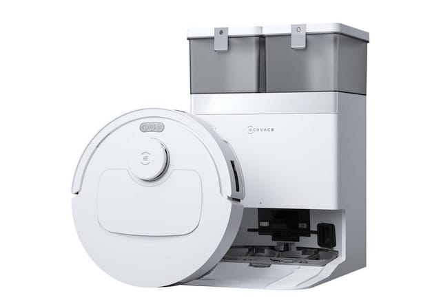 ECOVACS Saugroboter DEEBOT T30e Omni Saugroboter mit Wischfunktion, 25.000 Pa, All-in-One-Station, 75°C Moppwäsche, OZMO Turbo 2.0 Wischen, ZeroTangle 3.0 Anti-Verheddern, TrueMapping 2.0