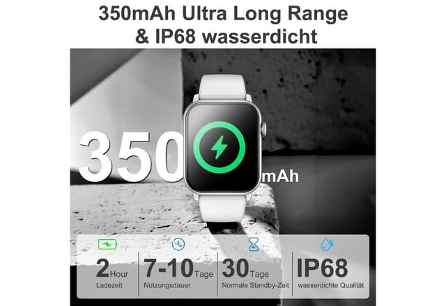 ibettertec 2026 Neues Smartwatch Damen Herren mit Telefonfunktion, Smartwatch 1.85'' HD Fitnessuhr,Silikonarmband + Metallarmband Kombinationsset,Smart Watch for Women mit 200+ Sportmodi,Fitness Tracker mit Herzfrequenz,SpO2,Schrittzähler & Schlafmonitor,IP68 für iOS Android, Silikon- und Edelstahlarmband Kombination, Silikon- und Edelstahlarmband Kombination