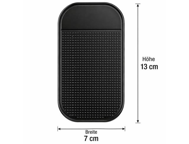 NEMAXX Smartphone-Halterung Antirutsch-Pad Sets Antirutschmatte Nano Haftpad selbsthaftend schwarz, (Auto Armaturenbrett für Handy,Smartphone,Navi, Schlüssel - abwaschbar, 1-tlg., Haftet ohne Klebstoff, Magnet oder zusätzliche Befestigung dauerhaft)