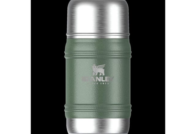 STANLEY Isolierflasche Stanley The Artisan Thermal Food Jar, 0.5L Hammertone Green Korkdeckel