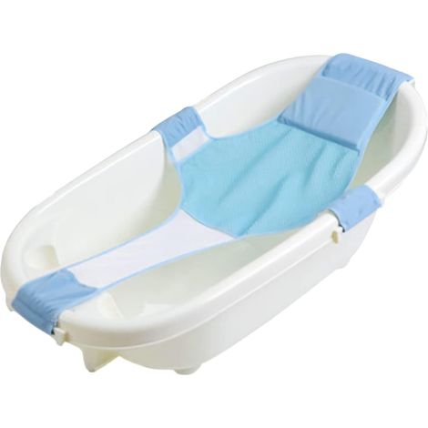 Bequemer Babybadesitz, Netz-badekissen Für Neugeborene, Rutschfester Dusch- Und Badewannensitz, Faltbare Badehängematte, Verstellbare Badematte, Sichere Badewannenstütze Für Babys Von 0-12 Monaten