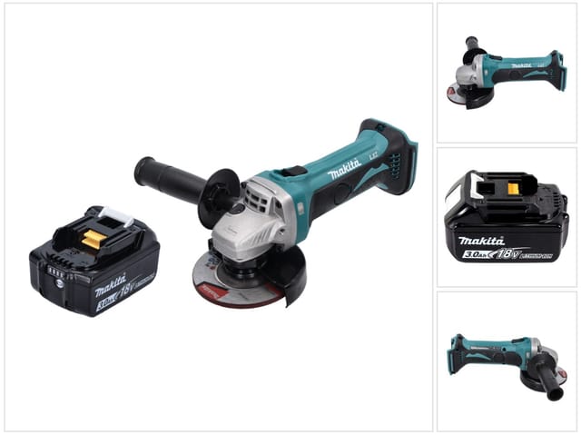 Makita Dga 452 F1 Akku Winkelschleifer 18 V 115 Mm + 1x Akku 3,0 Ah - Ohne Ladegerät