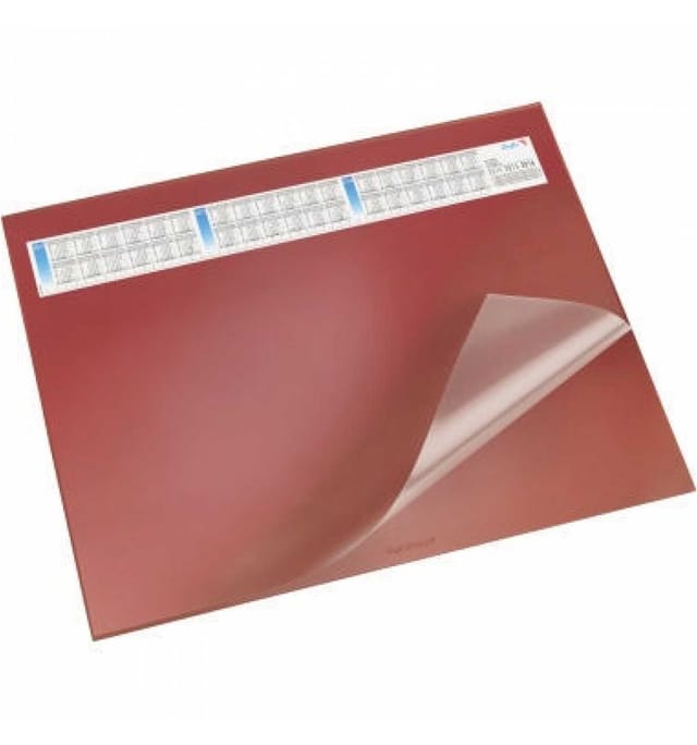 Schreibunterlage Durella Ds 65 X 52 Cm (b X H) Mit Folienauflage Kunststoff Rot