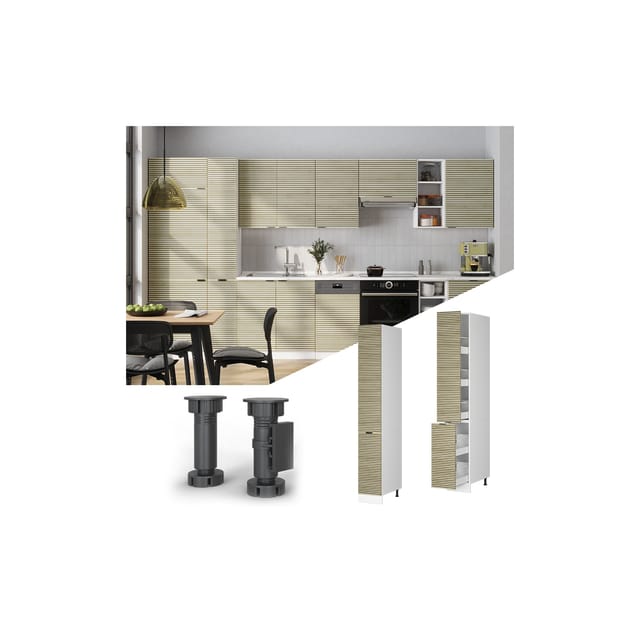 Vicco - Apothekerschrank Fame-line, Eiche Paneel, 30 Cm