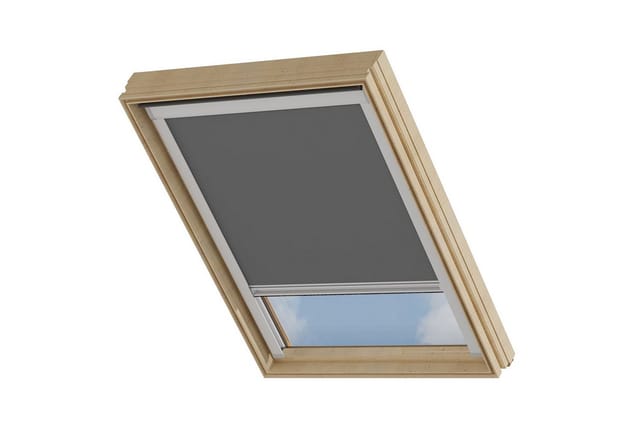 Cocoon Dachfensterrollo, Verdunklungsrollo - Dunkelgrau - Kompatibel Mit Velux - Mk06