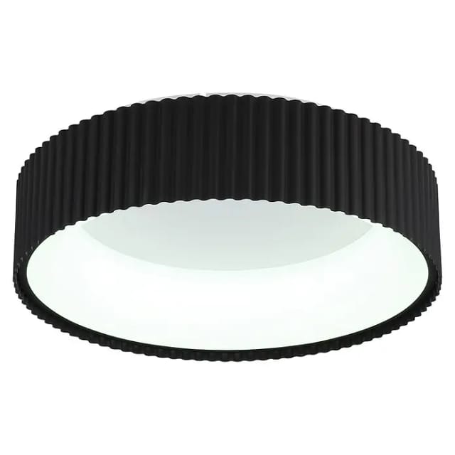 Deckenleuchte Deckenlampe Wohnzimmerlampe Schwarz Led Memoryfunktion D 46 Cm