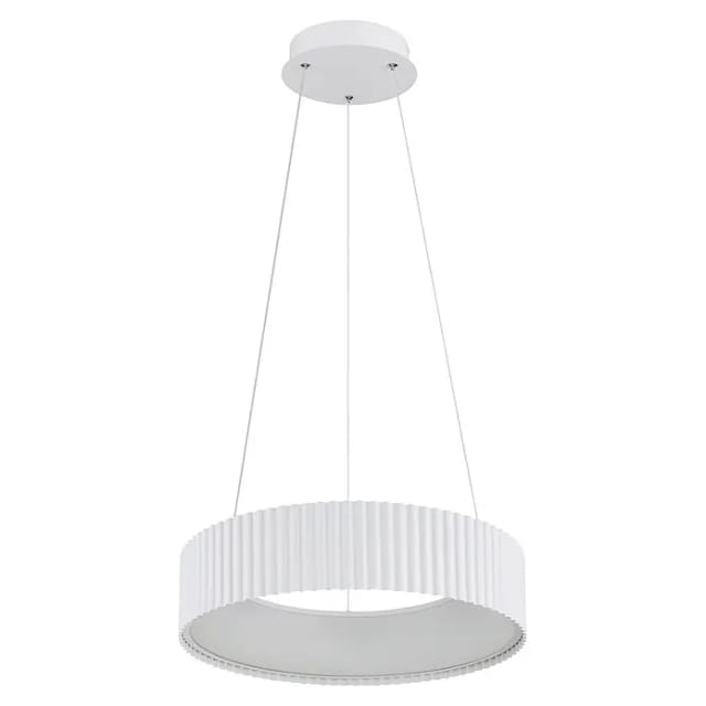 Hängeleuchte Pendelleuchte Deckenleuchte Weiß Matt Ringdesign Dimmbar H 120 Cm