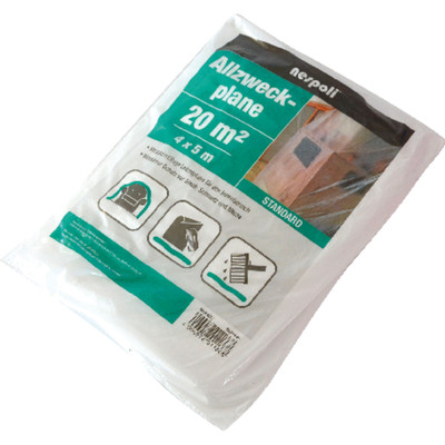 Allzweck Leichtfolie 4x5m transparent, Standard, 5µm HDPE