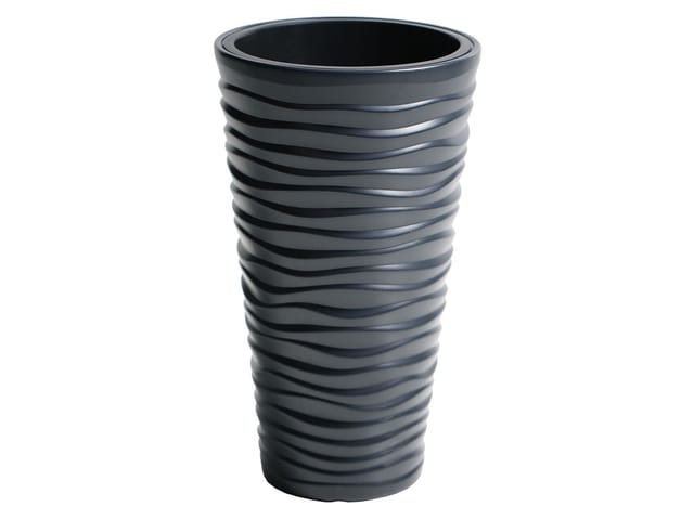PROSPERPLAST Blumentopf mit Einsatz ""Sand Slim"" (Anthrazit, B 39 x H 75 x T 39 cm)