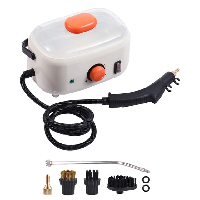 Tragbarer Dampfreiniger, 2500 W, 2-liter-wassertank, Hohe Temperatur, 3-bar-druckreiniger Mit Bürstenaufsätzen Für Küche, Bad, Klimaanlage Und Kühlschrank