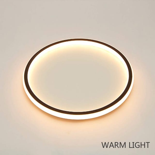 Runde Led-deckenleuchte Mit Einstellbarer Helligkeit, 3-farbiger Ringbeleuchtung, Moderne Und Elegante Leuchte Für Wohnzimmer, Schlafzimmer Oder Büro (30 Cm)