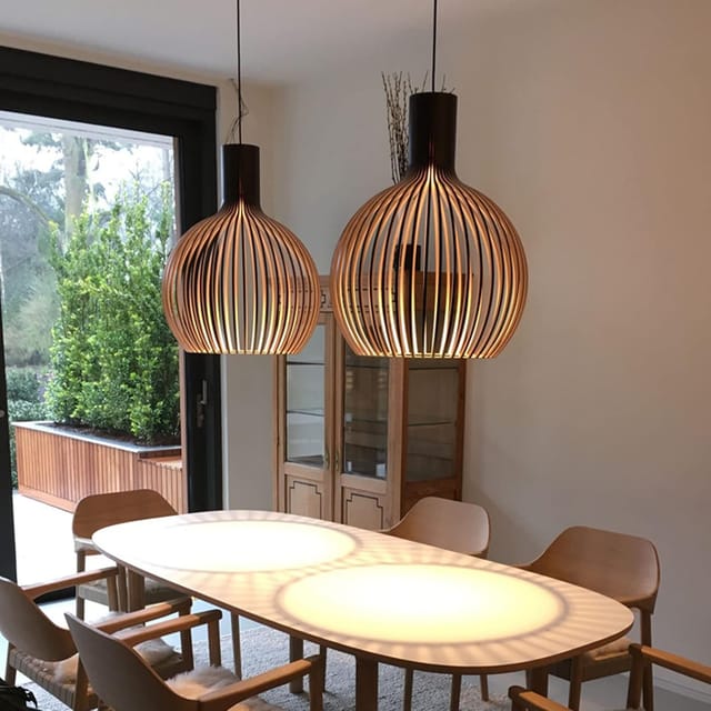 Schwarze Holz-pendelleuchte, Moderne, Halb Eingelassene Deckenleuchte Für Küchen, Kochinseln, Rustikalen (landhaus-)stil, Eingänge, Flure Oder Couchtische (35 Cm)