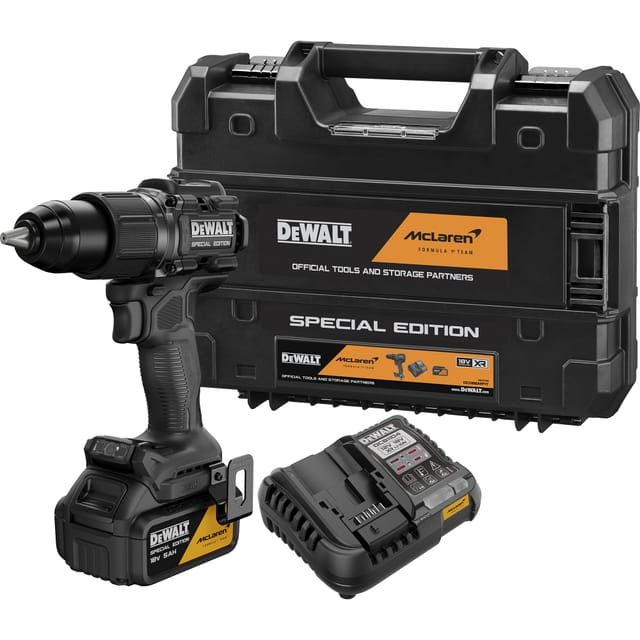 Dewalt Akku-schlagbohrschrauber X Mclaren F1 Team Dcd86mp1t , 18v, 1x 5,0 Ah Und Ladegerät In Tstak