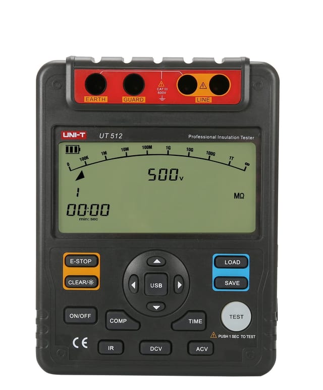 Unit Uni-t Ut512 Digitaler Multimeter Tester Schwarz