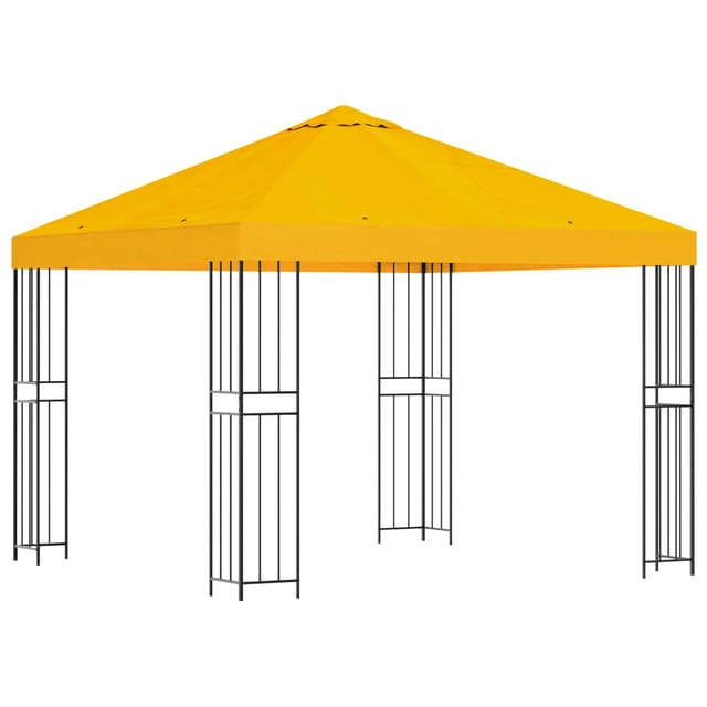 Pavillon 3 X 3 M Gelb Polyester Und Stahl 190 Gsm Vidaxl