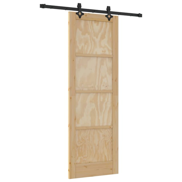 Vidaxl Sliding Door Orkdal Natural 73.5 X 211 Cm Solid Pine Wood