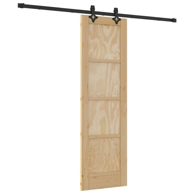 Vidaxl Sliding Door Orkdal Natural 61 X 198.5 Cm Solid Pine Wood