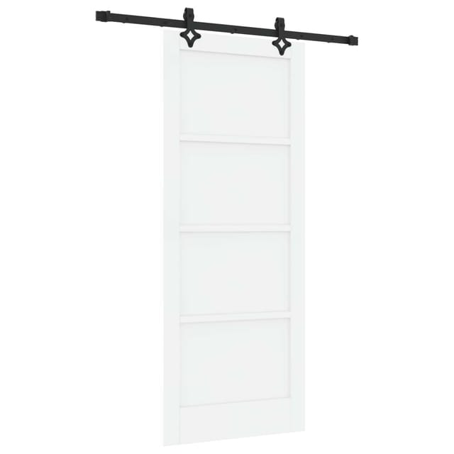 Vidaxl Sliding Door Orkdal White 83 X 202 Cm Solid Pine Wood
