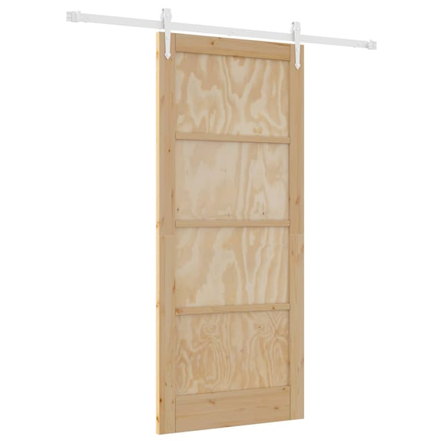 Vidaxl Sliding Door Orkdal Natural And White 86 X 198.5 Cm
